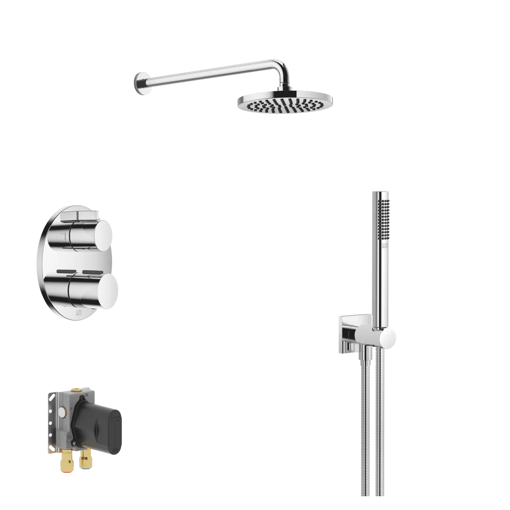 Dornbracht Wall-Mounted Hand Shower Set | Shower Mixer Sets | CP Hart - View #3