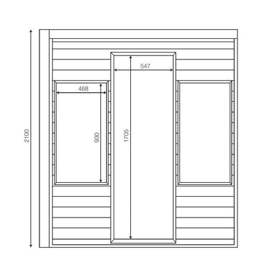 Jaquar Artize Serene Sauna 2-3 Seater