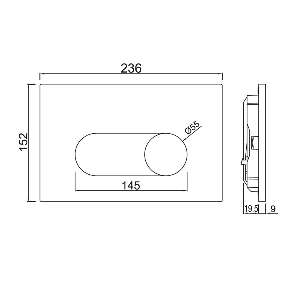 Jaquar Ornamix Prime Control Plate