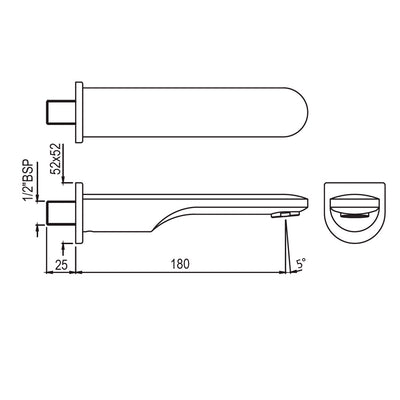 Jaquar Opal Prime Bath Spout