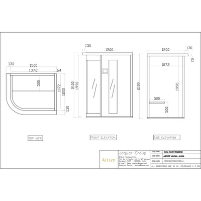 Jaquar Artize Bio Sauna 6-8 Seater
