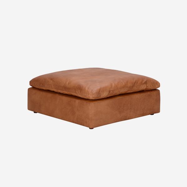 Truman Sectional Sofa Large Tan Leather