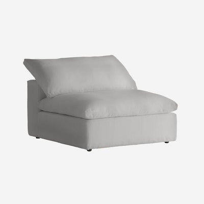 Truman Sectional Sofa Large White Linen