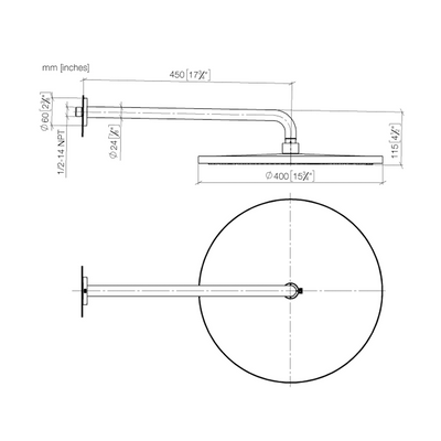 Dornbracht VAIA Rain Wall Shower Set