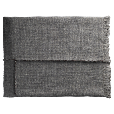 WARRIOR CLOTH PANELLED THROW WITH FRINGE & CORD DETAIL - CAVE