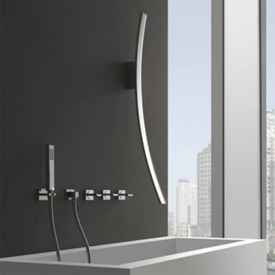 Graff Luna Wall Mounted Bathtub Spout with Concealed Bathtub Mixer and Hand Shower-0