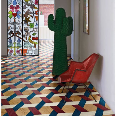 Bisazza Wood Collection Studio Job 'Cannage Rouge' Flooring -10161