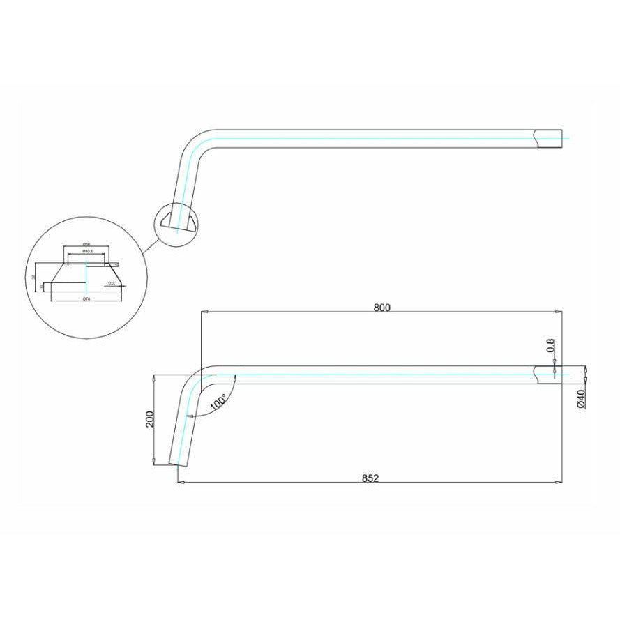 Clearwater P-Trap Connection Pipe-5379