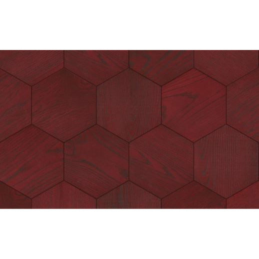 Bisazza Wood Collection, Colours 'Cherry (E)' Hexagon-9781