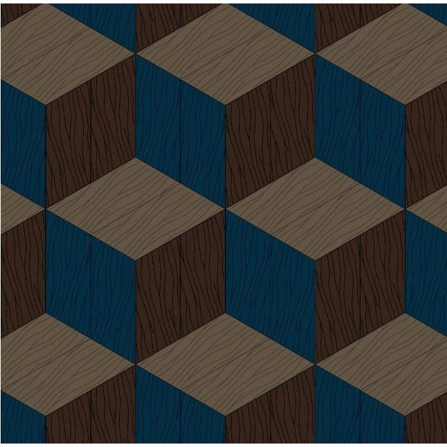 Bisazza Wood Collection Studio Job 'Escalier Bleu' Flooring -0