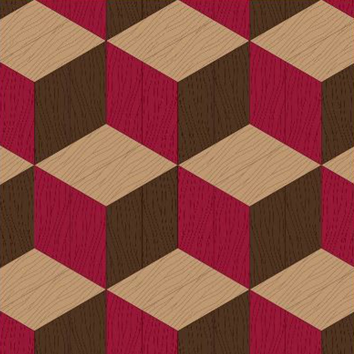 Bisazza Wood Collection Studio Job 'Escalier Rouge' Flooring -0