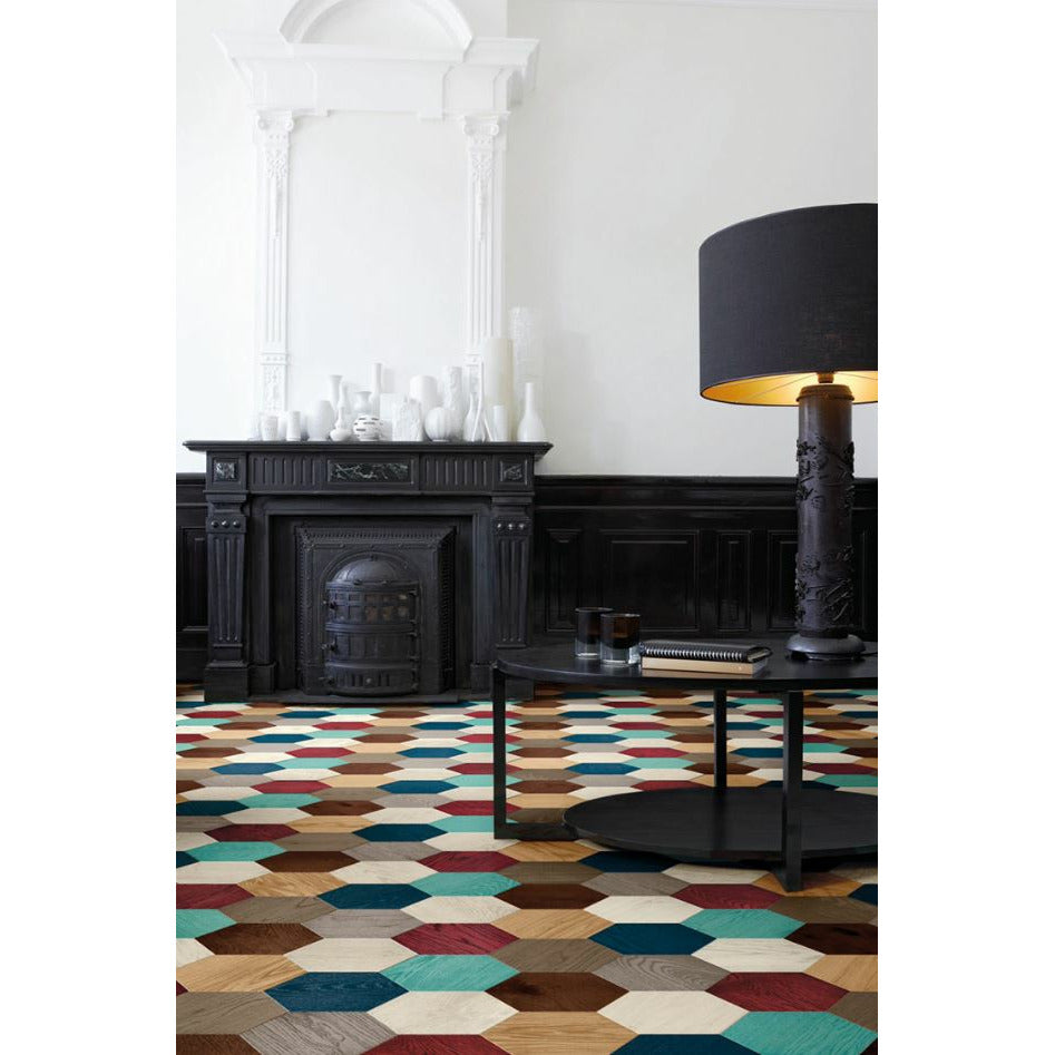 Bisazza Wood Collection, Colours 'Mint (E)' Hexagonal-9843
