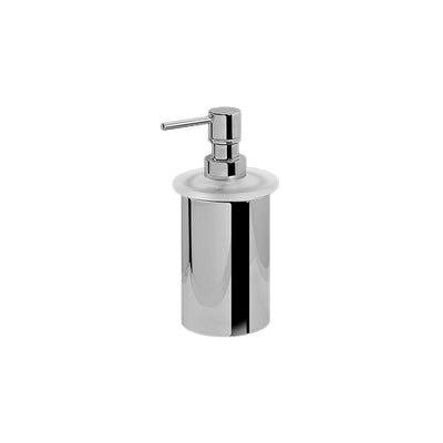 Graff Luna Free Standing Soap Dispenser. Available in Polished Chrome & Satin Nickel. Please see order options.