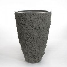 Medium Grey Lava Stone Vase-0
