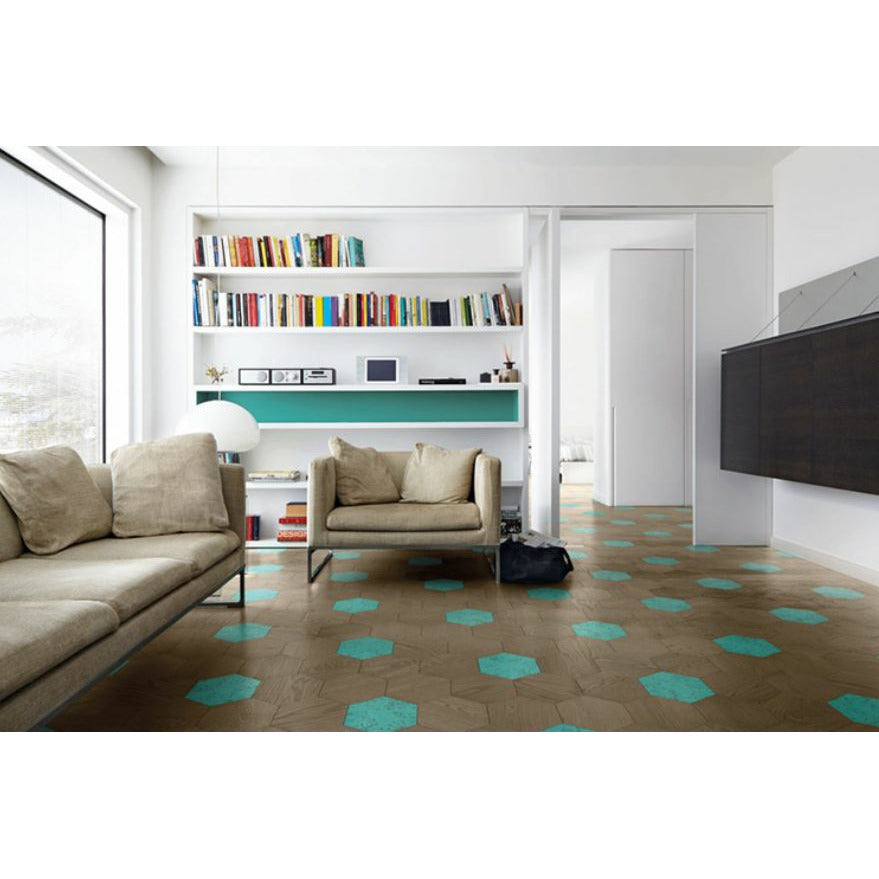 Bisazza Wood Collection, Colours 'Mint (E)' Hexagonal-9845