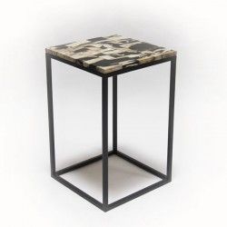 Petrified Wood Side Table-0