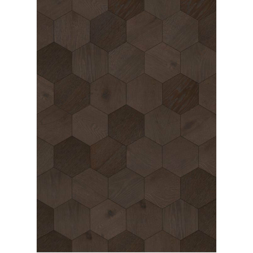Bisazza Wood Collection, Colours 'Moka (E)' Hexagonal-9855