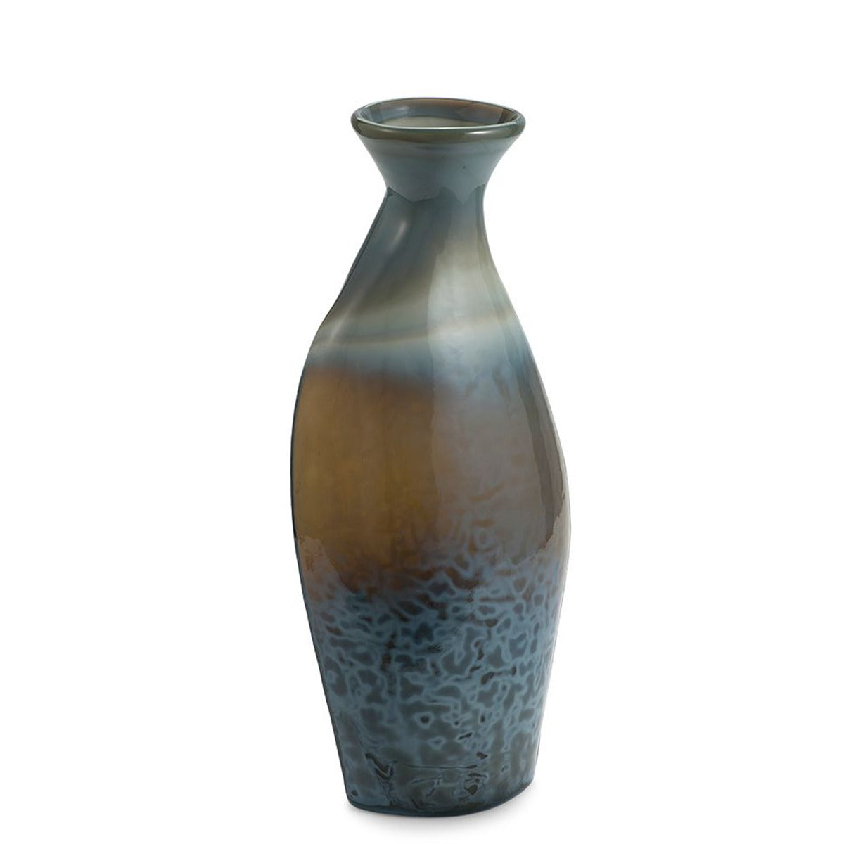Translucent Grey Oval Vase-0