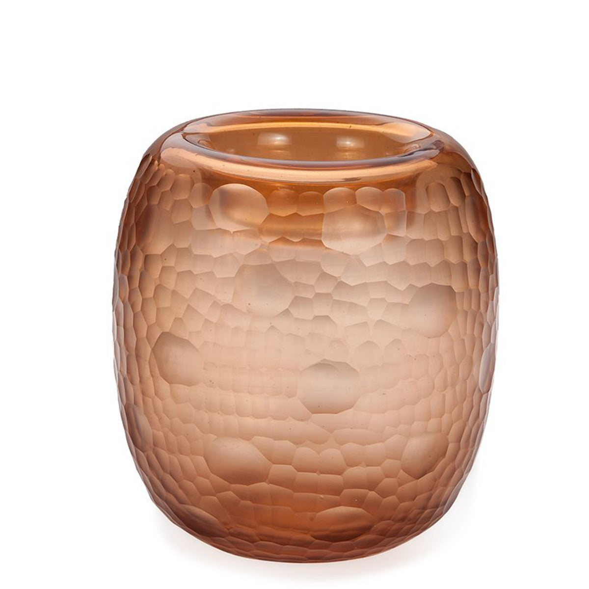 Round Smoke Amber Vase-0