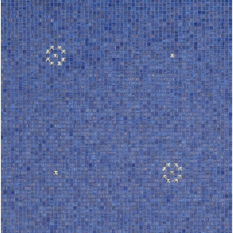 Bisazza Decorations 'Stars Blue' Italian Glass Mosaic Tiles-0