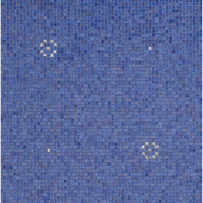 Bisazza Decorations 'Stars Blue' Italian Glass Mosaic Tiles-0